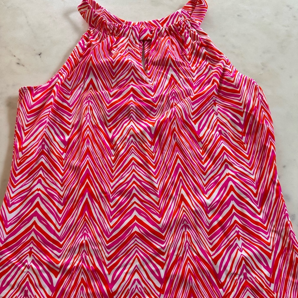 Jude Connally Orange Pink Claire Tank Top Size Small